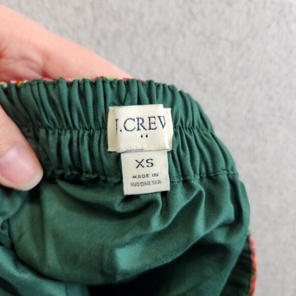 J Crew Skirt Womens Extra Small Floral Tiered Ruffle Lined Knee Length Chiffon - Picture 10 of 14